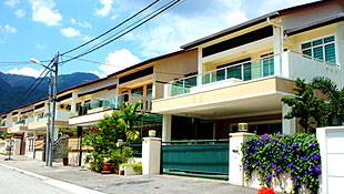 Double Storey Semi Detached Street View