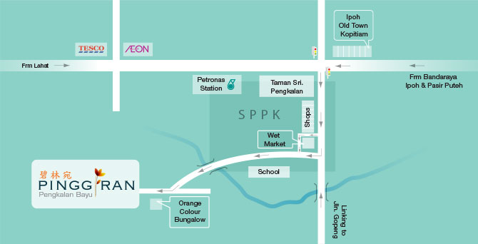 Pinggiran Pengkalan Bayu Location Map
